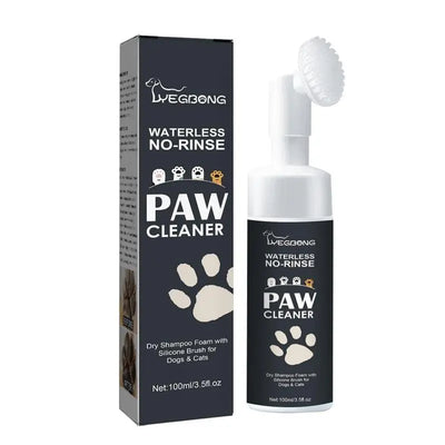 Paw Cleaner Foam Dog Claw Cleaner Cat Paw Cleaner Waterless Pet Shampoo With Dog Brush For Rinse-free Cat Paw Deep Cleanser